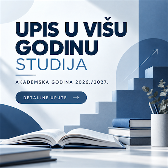Upis u višu godinu studija u akademskoj godini 2026./2027.