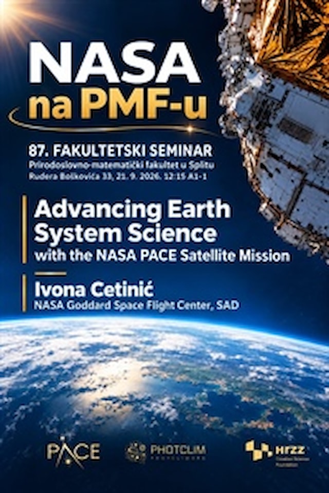 Od Hrvatske do NASA-e: Ivona Cetinić stiže na PMF Split s pogledom na more iz svemira