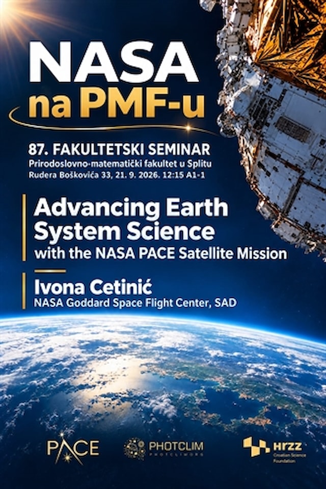 Od Hrvatske do NASA-e: Ivona Cetinić stiže na PMF Split s pogledom na more iz svemira
