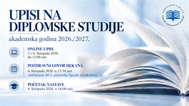 Upisi u 1. godinu diplomskih studija i početak nastave